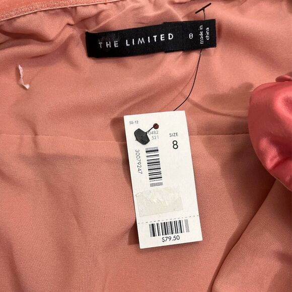 The Limited Pink Satin Mini Dress Size 8 NWT - Picture 3 of 5